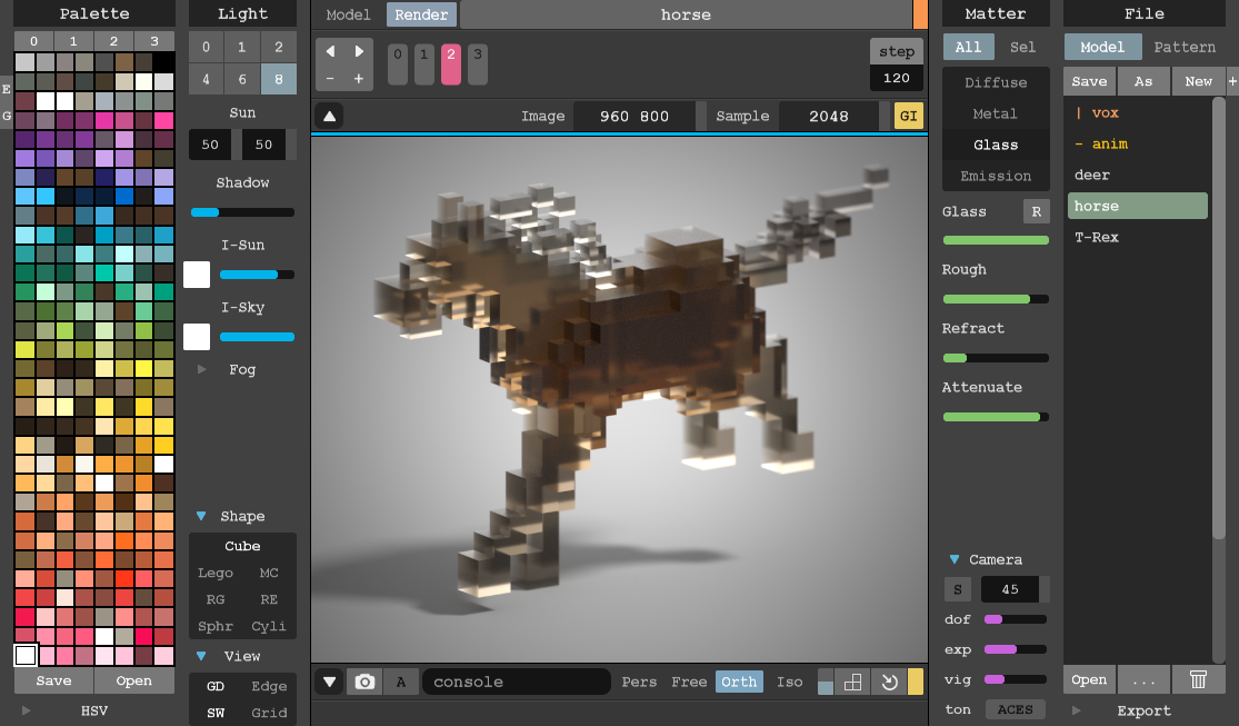 magicavoxel character template